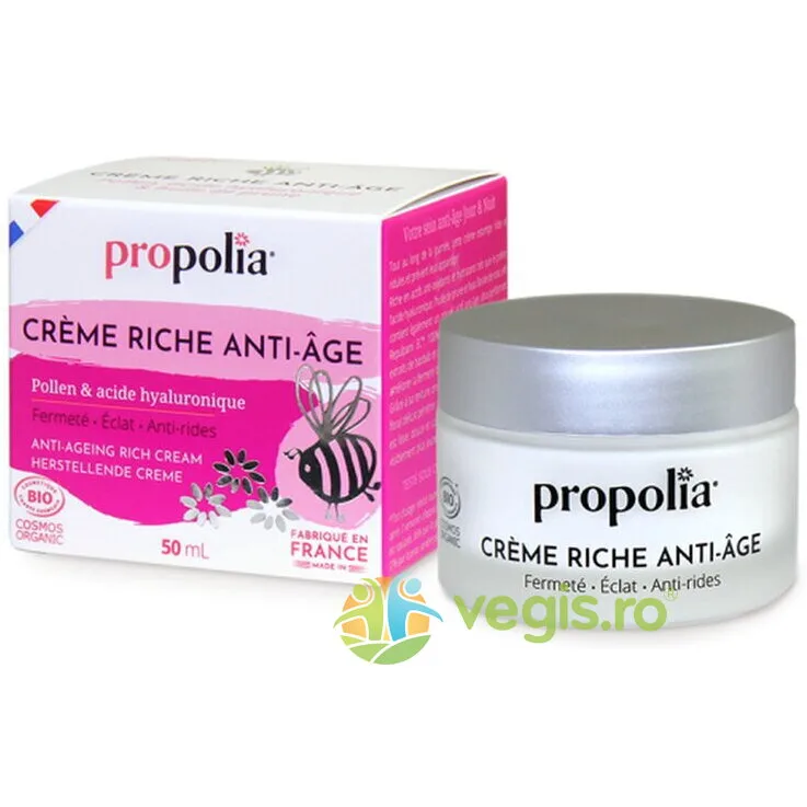 Crema Anti-Imbatranire Bio cu Polen si Acid Hialuronic 50ml — preț și oferte