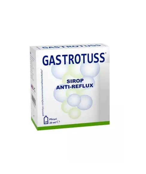Sirop anti-reflux Gastrotuss monodoze 20 ml x 20 plicuri, Plantamed — preț și oferte