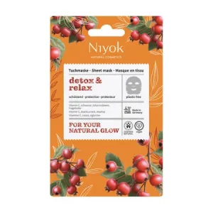 Masca de fata tip servetel Detox&Relax, 10 ml, Niyok