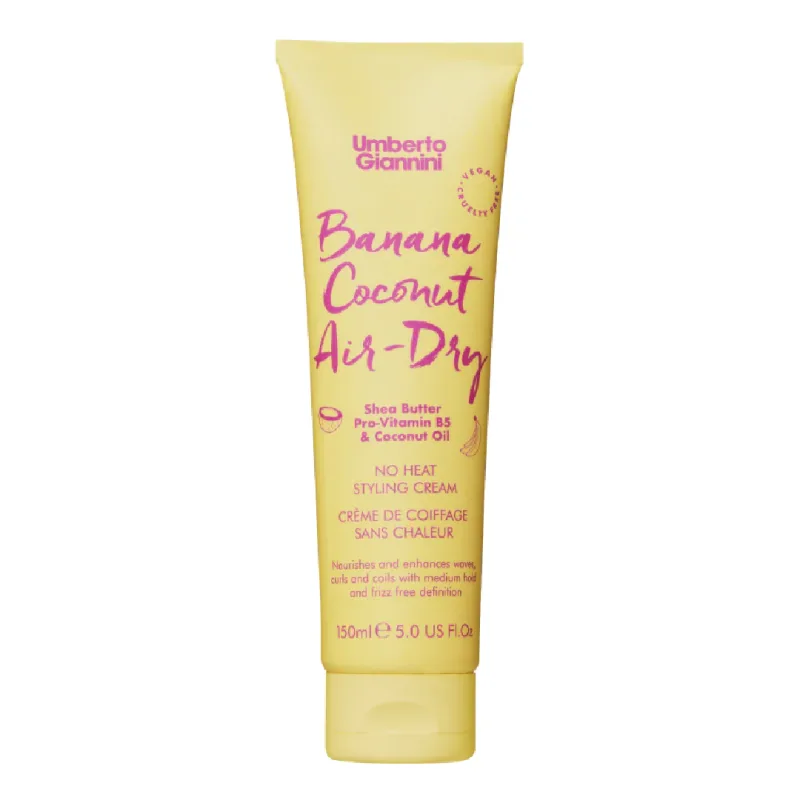 Crema pentru stilizarea parului cret cu sustinere medie Banana Coconut Air-Dry, 150 ml, Umberto Gianinni UMBERTO GIANNINI — preț și oferte