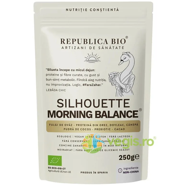 Silhouette Morning Balance - Pudra Functionala fara Gluten Ecologica/Bio 250g REPUBLICA BIO — preț și oferte