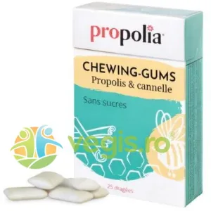 Guma de Mestecat cu Propolis si Scortisoara fara Zahar 25buc-35g