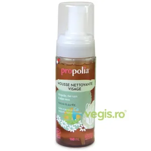 Spuma de Curatare Faciala Bio cu Propolis, Ceai Verde si Aloe Vera 160ml