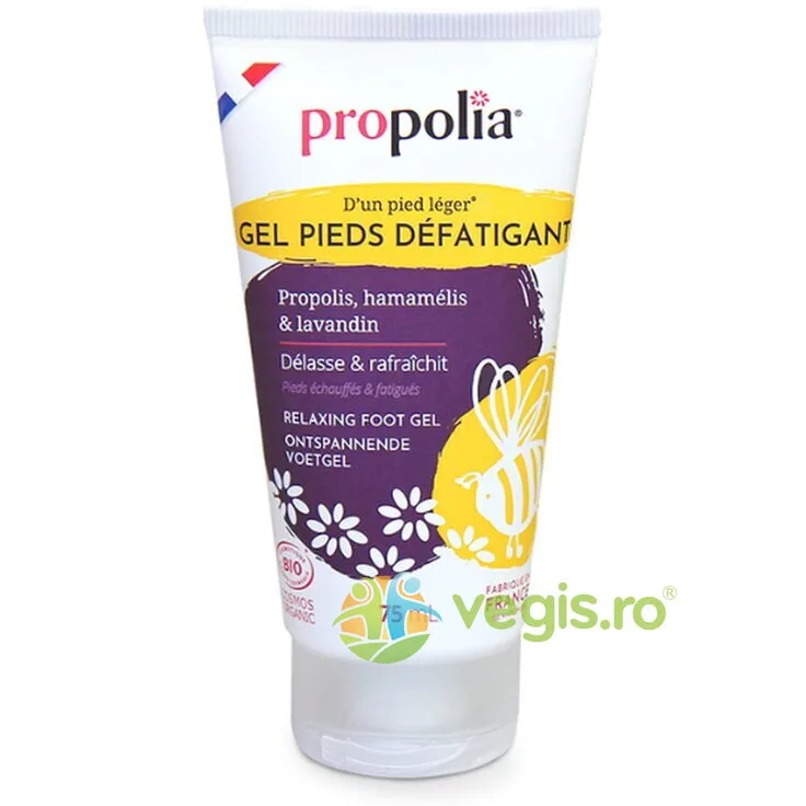 Gel Relaxant pentru Picioare cu Propolis, Hamamelis si Lavanda Bio 75ml PROPOLIA — preț și oferte