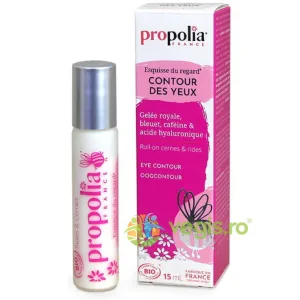 Roll-on Bio pentru Conturul Ochilor cu Laptisor de Matca, Albastrele, Cafeina si Acid Hialuronic 15ml