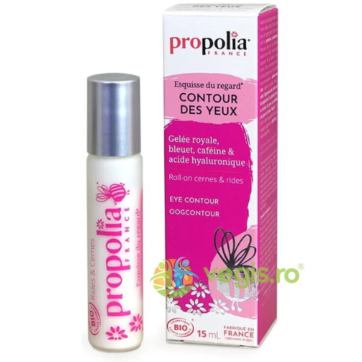 Roll-on Bio pentru Conturul Ochilor cu Laptisor de Matca, Albastrele, Cafeina si Acid Hialuronic 15ml PROPOLIA — preț și oferte