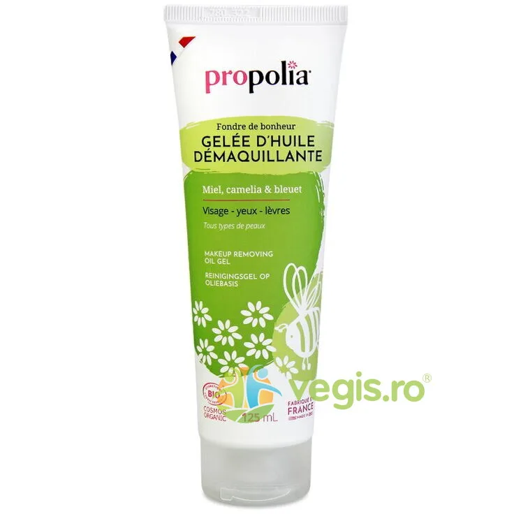Gel Uleios Demachiant Bio cu Miere, Camelia si Albastrele 125ml PROPOLIA — preț și oferte