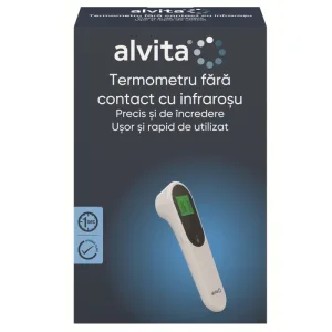 Alvita Termometru fără Contact cu Infraroșu JXB-319