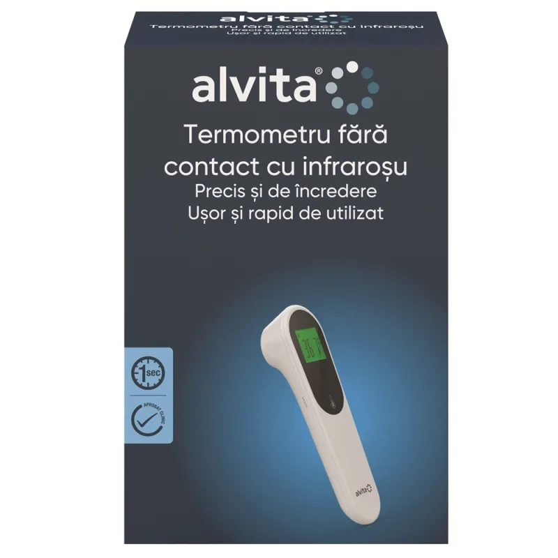 Alvita Termometru fără Contact cu Infraroșu JXB-319 — preț și oferte