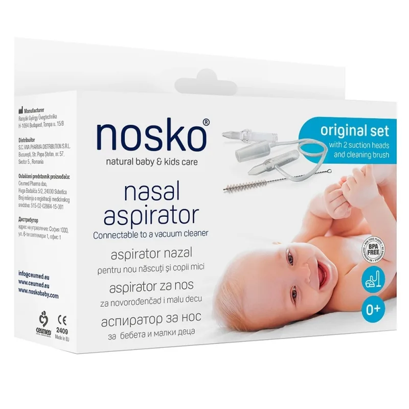 Nosko Original Set Aspirator Nazal pentru Nou-Născuți și Copii — preț și oferte