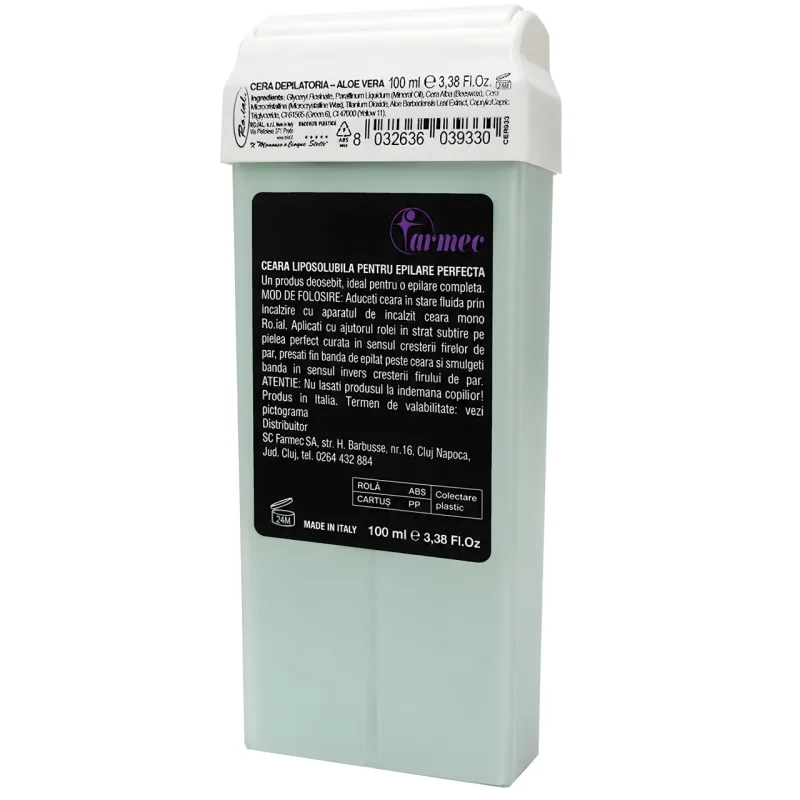 Farmec Rezervă Ceară Liposolubilă cu Aloe Vera pentru Epilare, 100 ml — preț și oferte