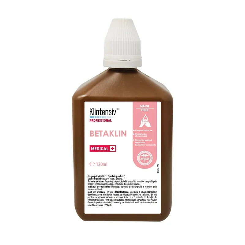 Klintensiv Betaklin Soluție Dezinfectantă, 120 ml — preț și oferte