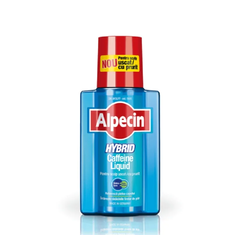 Alpecin Hybrid Caffeine Liquid pentru Scalp Uscat cu Prurit, 200 ml — preț și oferte