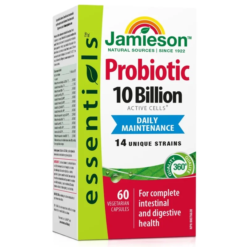 Jamieson Probiotic 10 Miliarde, 60 capsule vegetale JAMIESON LABORATOIRES — preț și oferte