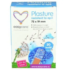 EasyCare Plasturi Rezistenți la Apă 72 x 19 mm, 20 bucăți