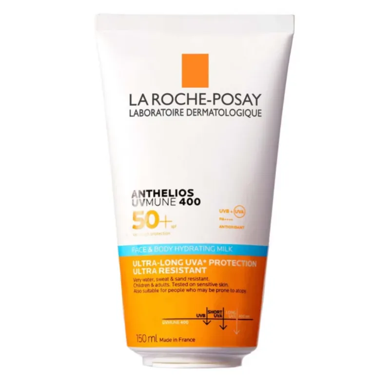 Lapte hidratant pentru fata si corp cu SPF 50+ Anthelios UV-MUNE 400, 150 ml, La Roche-Posay LA ROCHE POSAY — preț și oferte