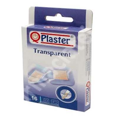 QPlaster Plasturi Transparenți, 16 bucăți — preț și oferte