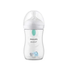 Philips Avent Natural Response Biberon cu AirFree, Elefant, 1 lună+, 260 ml