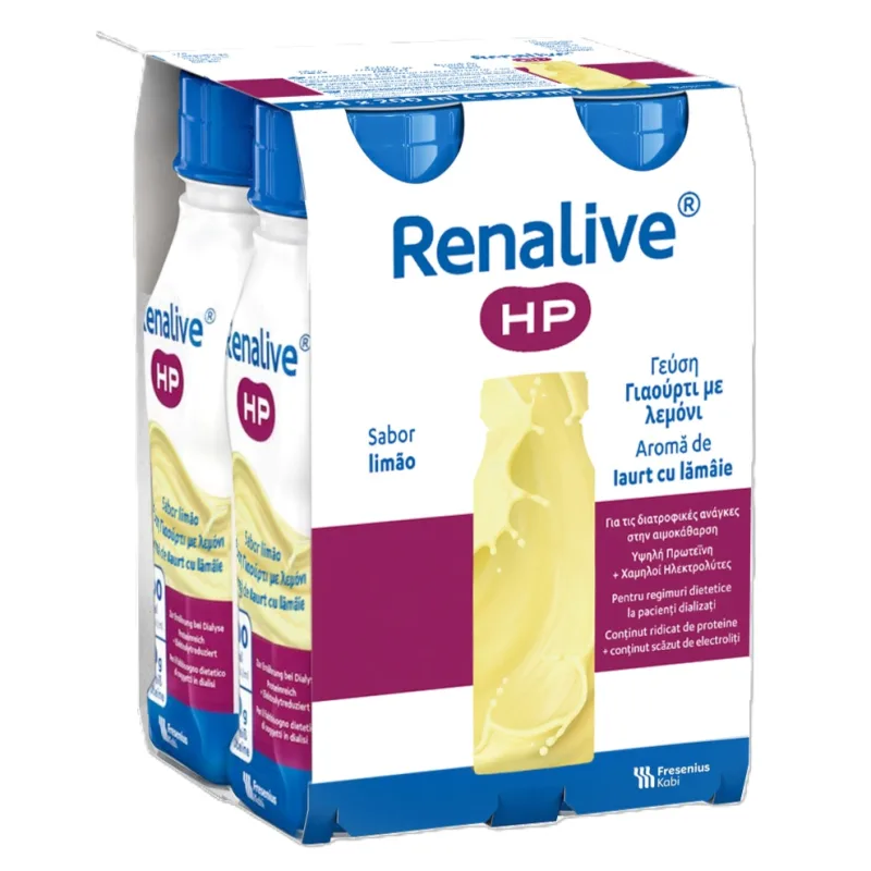 Fresenius Renalive HP EasyBottle Iaurt și Lămâie, 4 x 200 ml Fresenius Kabi Germania — preț și oferte