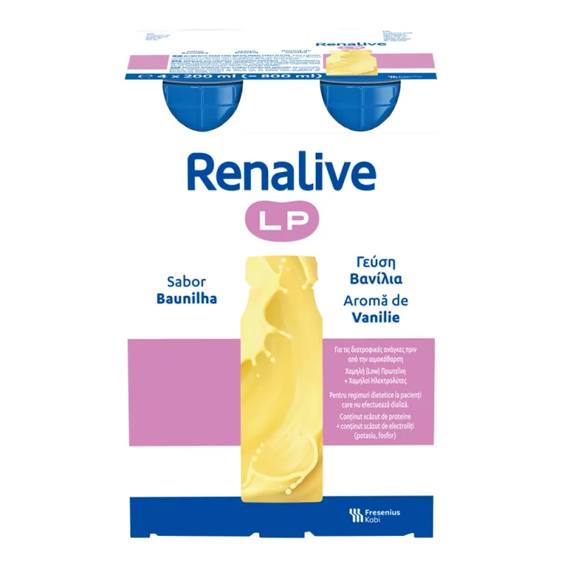 Fresenius Renalive LP EasyBottle Vanilie, 4 x 200 ml Fresenius Kabi Germania — preț și oferte