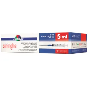Master-Aid Seringi Sterile de Unică Folosință cu Ac, 5 ml, 10 bucăți