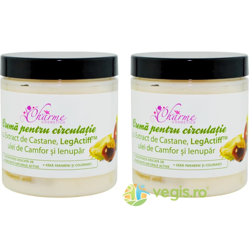 Pachet Crema cu Castane pentru Circulatie 250ml + 250ml CHARME — preț și oferte