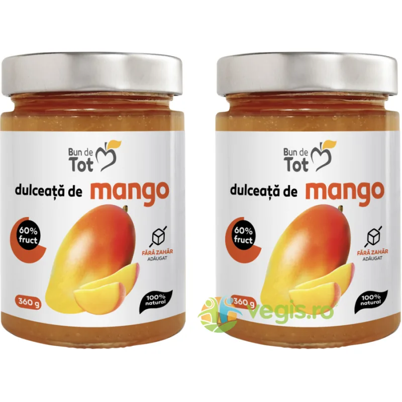 Pachet Dulceata de Mango fara Zahar 360g+360g BUN DE TOT — preț și oferte