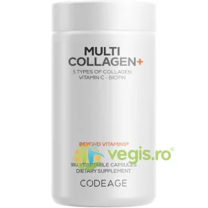 Multi Collagen+, Formula Premium cu 5 Tipuri de Colagen Hidrolizat 180cps
