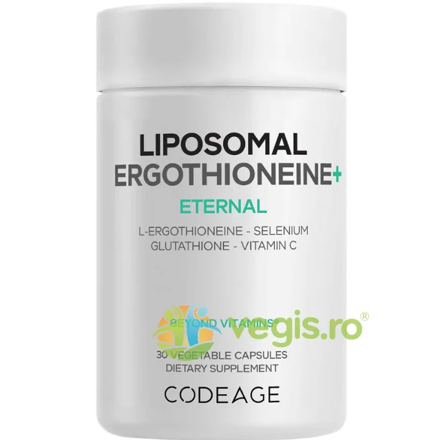 Formula cu L-Ergotioneina, Glutation, Vitamina C si Seleniu 30cps vegetale CODEAGE — preț și oferte