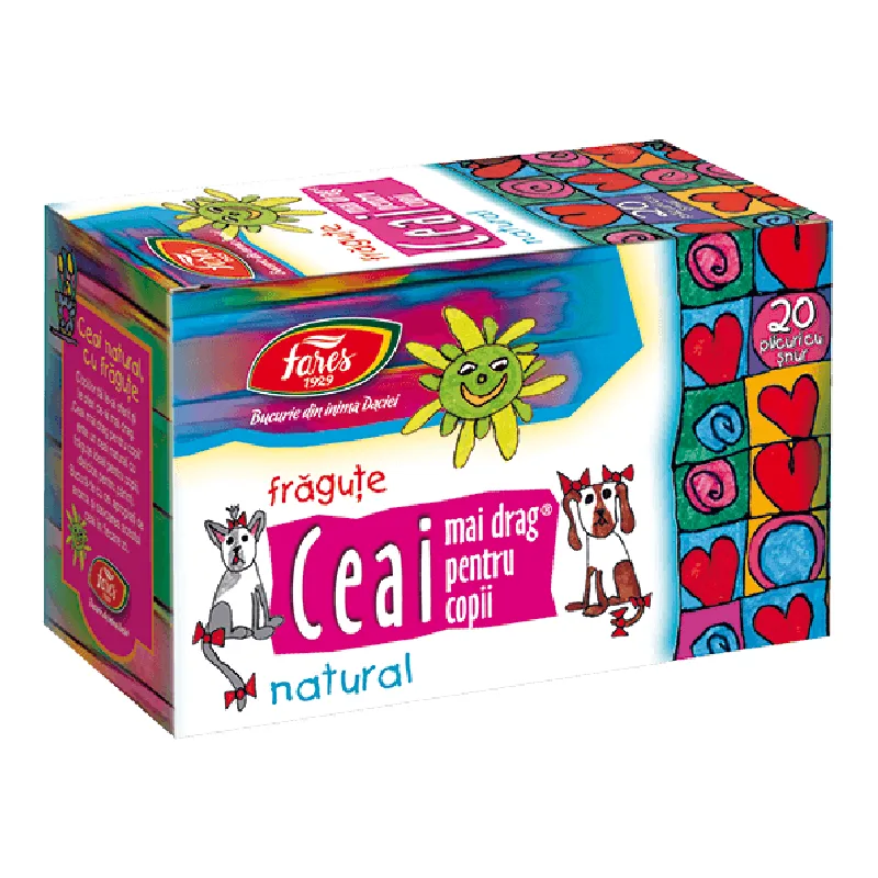 Ceai mai drag pentru copii cu Vitamina C, 20 plicuri, Fares — preț și oferte
