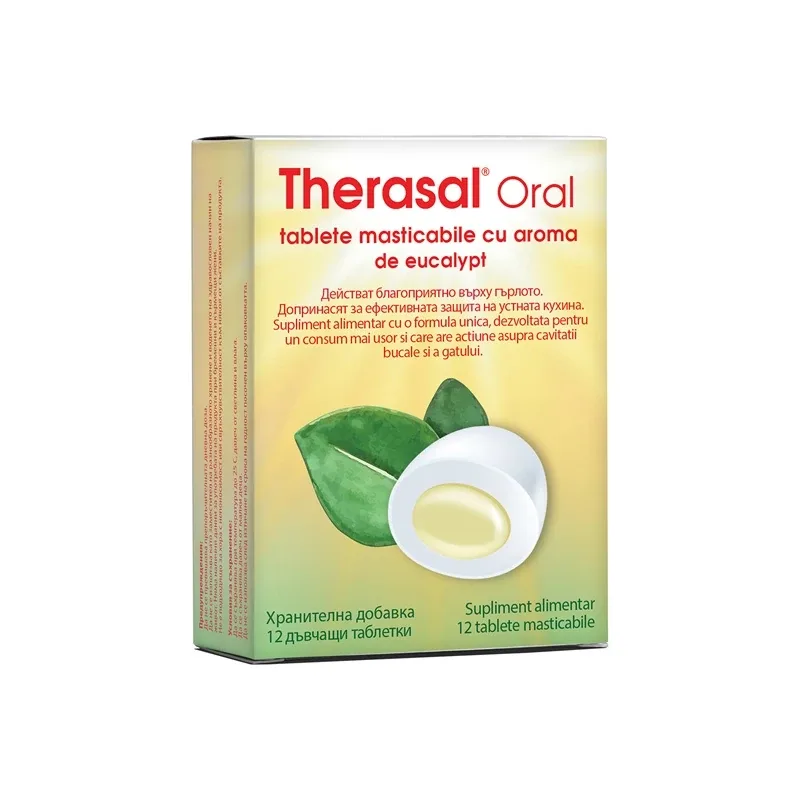 Therasal Oral Eucalypt 12 tablete masticabile, Vedra — preț și oferte