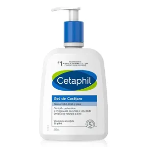 Cetaphil Gel de curatare ten sensibil, mixt si gras (Niacinamida & Pantenol)  236ml