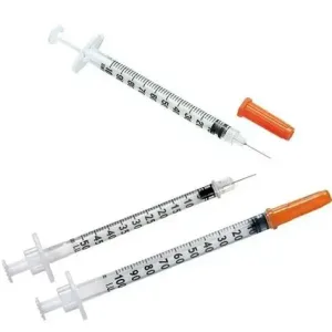 Seringa insulina 1ml cu ac incastrat 29G 0.33 × 13 mm