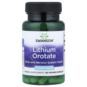 Lithium Orotate  5mg  60 caps. Swanson