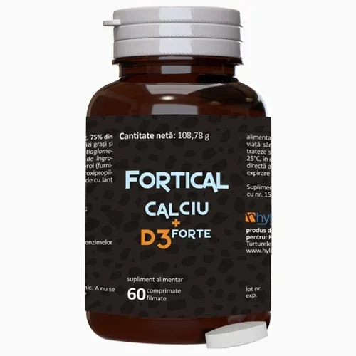 Fortifical Calciu + D3 Forte 60 comprimate filmate Hylan Pharma — preț și oferte