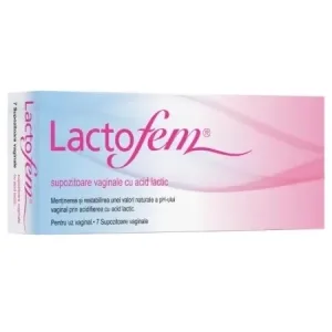 Lactofem Supozitoare vaginale cu acid lactic 7 buc.