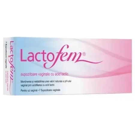 Lactofem Supozitoare vaginale cu acid lactic 7 buc. ANTON HUBNER — preț și oferte