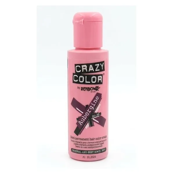 Vopsea semi-permanentă, Crazy Color, Aubergine, 100 ml — preț și oferte