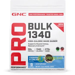 Formula Proteica pentru Crestere in Greutate cu Aroma de Biscuiti si Frisca, Testata Antidoping, Bulk 1340 Pro Performance 3249g