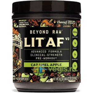 Formula Avansata de Pre-Workout cu Aroma de Mar Caramelizat Lit Af V2 Beyond Raw 416g