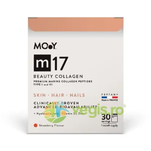 Beauty Collagen Hidrolizat 6000mg m17 cu Aroma de Capsuni 210g