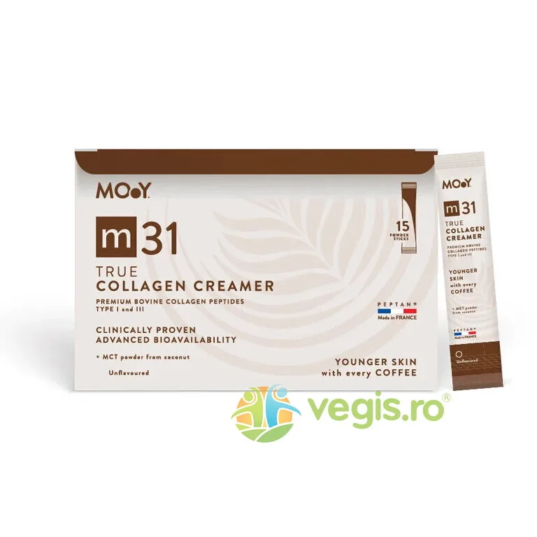 Colagen Hidrolizat Bovin Premium (True Collagen Creamer) m31 fara Aroma 15 plicuri Molecules of Youth — preț și oferte