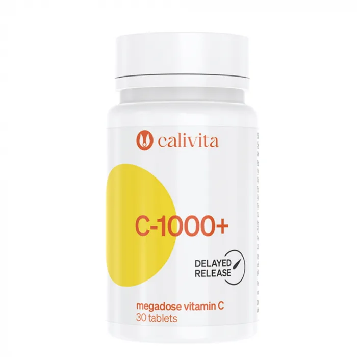 Produs naturist Vitamina C 1000 + (30 tablete) Megadoza de vitamina C CaliVita — preț și oferte