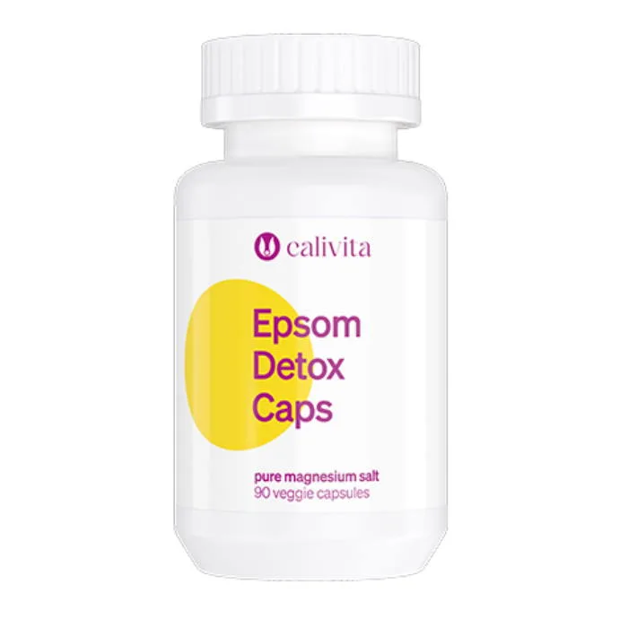 Epsom Detox caps 90 capsule de sulfat de magneziu. CaliVita — preț și oferte