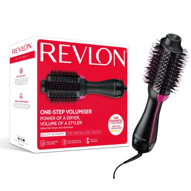 Perie electrica fixa One-Step Hair Dryer & Volumizer, Black, REVLON — preț și oferte