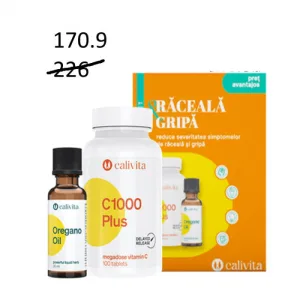 Pachet Raceala  Gripa: C1000 Plus + Oregano Oil CaliVita