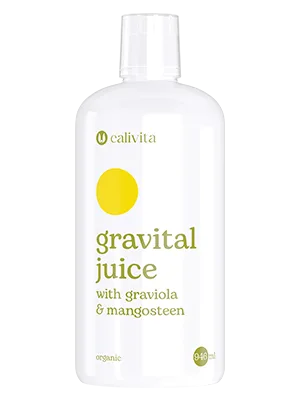 GraVital Juice Calivita, 946 ml ,   Elixir Biologic din Graviola, Mangostan E i Superfructe pentru Imunitate E i Reducerea Inflamatiilor