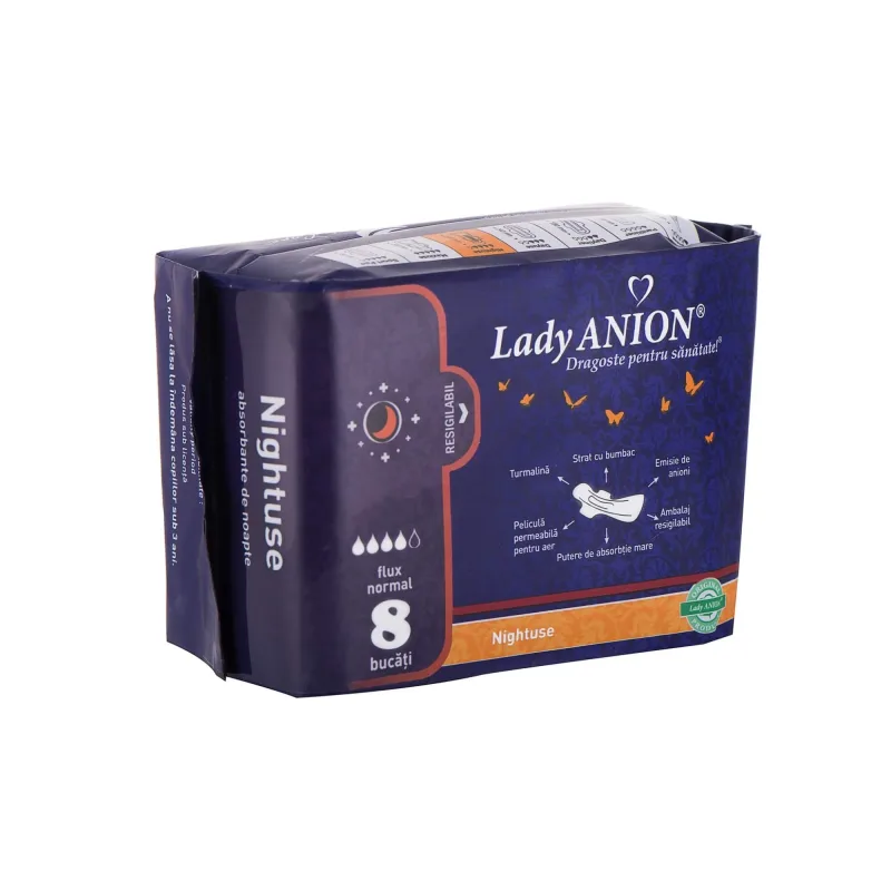 Absorbant Nightuse 4 picături, 8 bucăți, Lady Anion — preț și oferte