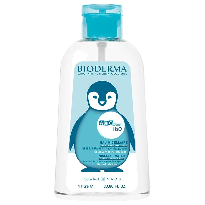 Bioderma ABCDerm H2O solutie micelara pompa inversa, 1000 ml — preț și oferte