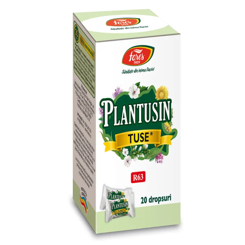 Plantusin Tuse R63, 20 dropsuri, Fares — preț și oferte
